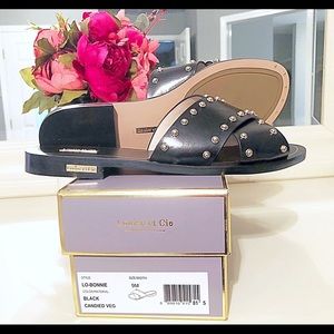 Louise Et Cie ‘Bonnie’ Studded Black Sandal Size 9
